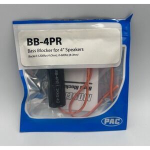 NEW open pack PAC BB-4PR  (Qty - 1)  4" Bass Blockers (Blocks 0-1.2Khz at 4 Ohm)